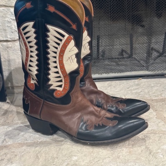 Vintage Rocket Buster Boots Cool Arrows Design - Picture 2 of 10